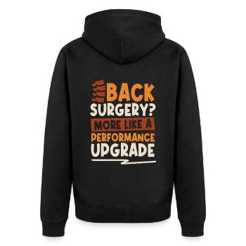 Chirurgie du dos - Veste à capuche bio Premium Unisexe - noir - Dos - Nico (187cm)