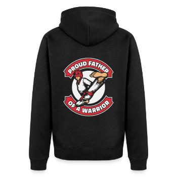 Taekwondo Père Taekwondo - Veste à capuche bio Premium Unisexe - noir - Dos - Nico (187cm)