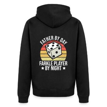 Farkle Dad Design Für Farkle Spieler Vater - Veste à capuche bio Premium Unisexe - noir - Dos - Nico (187cm)