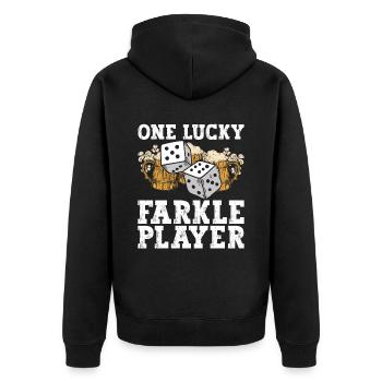 Farkle St. Patricks Design Für Bunco-spieler St. - Veste à capuche bio Premium Unisexe - noir - Dos - Nico (187cm)