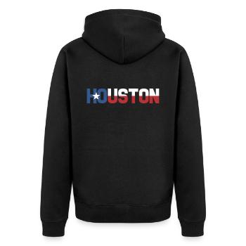 Texas Cadeau Huston Austin Dallas El Paso Rodeo - Veste à capuche bio Premium Unisexe - noir - Dos - Nico (187cm)