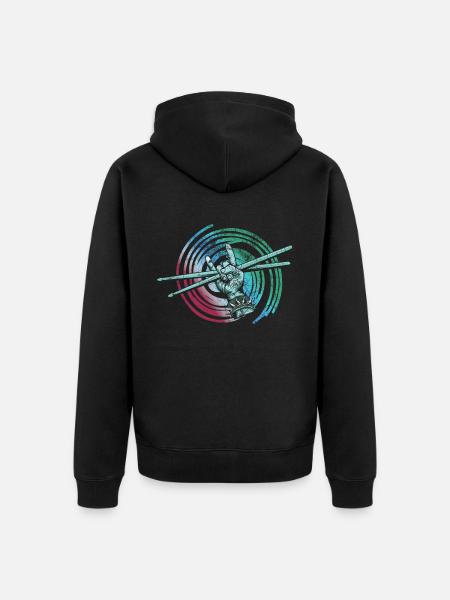 Drummers Drummers Drummers Drummers - Unisex Premium Organic Zip Hoodie - black
