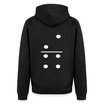 Domino Game Tile 2-4 - Drôle de costume de groupe - Veste à capuche bio Premium Unisexe - noir - Dos - Nico (187cm)