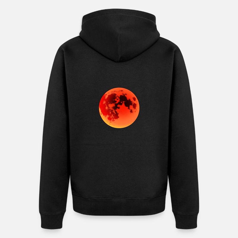Éclipse lunaire - Veste à capuche bio Premium Unisexe - noir