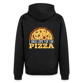 Pizza Eater Pepperoni Pizza Lover Italian Food - Veste à capuche bio Premium Unisexe - noir - Dos - Nico (187cm)