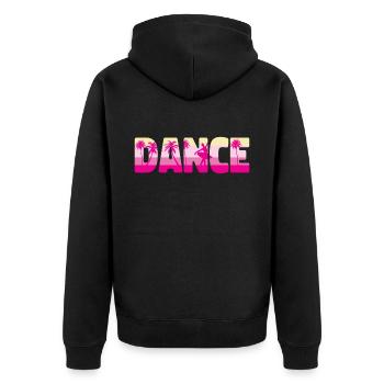 Ballet Dancer Dance Girl Ballerina - Unisex Premium Organic Zip Hoodie - black - Back - Nico (187cm)