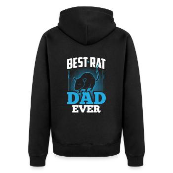 Meilleur Rat Dad Ever Rat Rat Daddy Rats - Veste à capuche bio Premium Unisexe - noir - Dos - Nico (187cm)