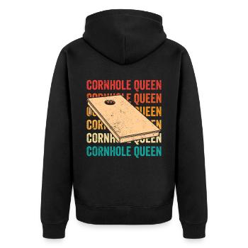 Cornhole Corn Hole Retro - Veste à capuche bio Premium Unisexe - noir - Dos - Nico (187cm)