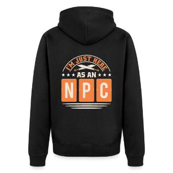 Jeu de rôle en direct GN - Veste à capuche bio Premium Unisexe - noir - Dos - Nico (187cm)