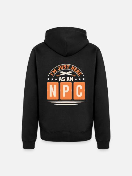 LARP live-action role-playing game - Unisex Premium Organic Zip Hoodie - black