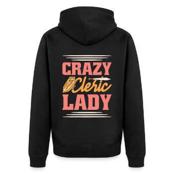 LARP Live-Action-Rollenspiel - Unisex Premium Bio Zip Hoodie - Schwarz - Hinten - Nico (187cm)