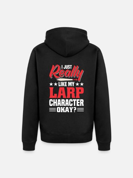 LARP Live-Action-Rollenspiel - Unisex Premium Bio Zip Hoodie - Schwarz
