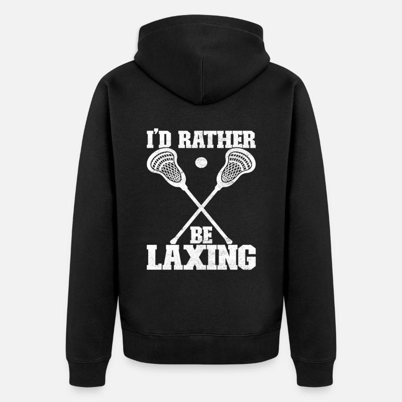Lacrosse - Unisex Premium Bio Zip Hoodie - Schwarz
