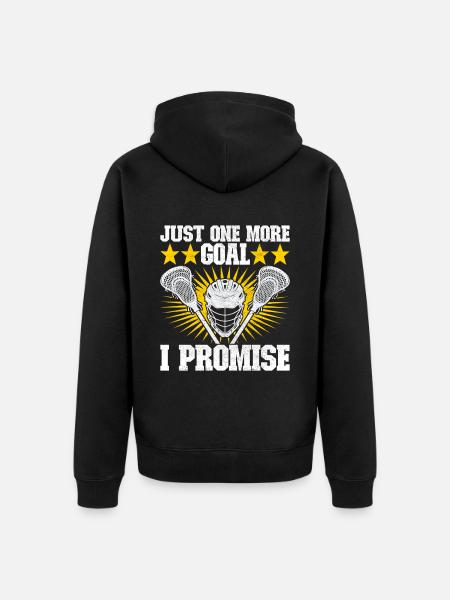 Lacrosse - Unisex Premium Bio Zip Hoodie - Schwarz