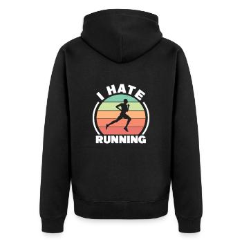 Courir - Veste à capuche bio Premium Unisexe - noir - Dos - Nico (187cm)