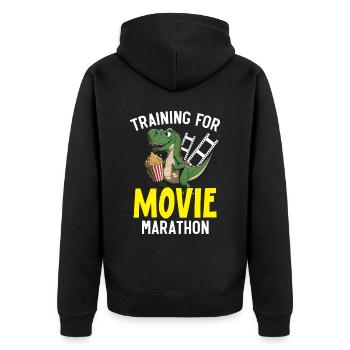 Formation pour Movie Marathon Movie Lover Cinema - Veste à capuche bio Premium Unisexe - noir - Dos - Nico (187cm)