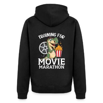 Formation pour Movie Marathon Movie Lover Cinema - Veste à capuche bio Premium Unisexe - noir - Dos - Nico (187cm)