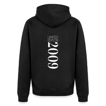Édition limitée 2009 - Veste à capuche bio Premium Unisexe - noir - Dos - Nico (187cm)