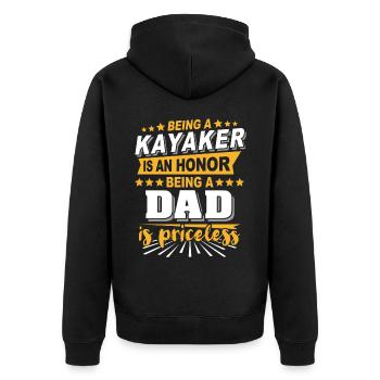 Kayak Papa Kayaking - Veste à capuche bio Premium Unisexe - noir - Dos - Nico (187cm)