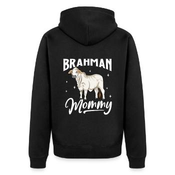 Brahman Mommy - Brahman Beef - Veste à capuche bio Premium Unisexe - noir - Dos - Nico (187cm)