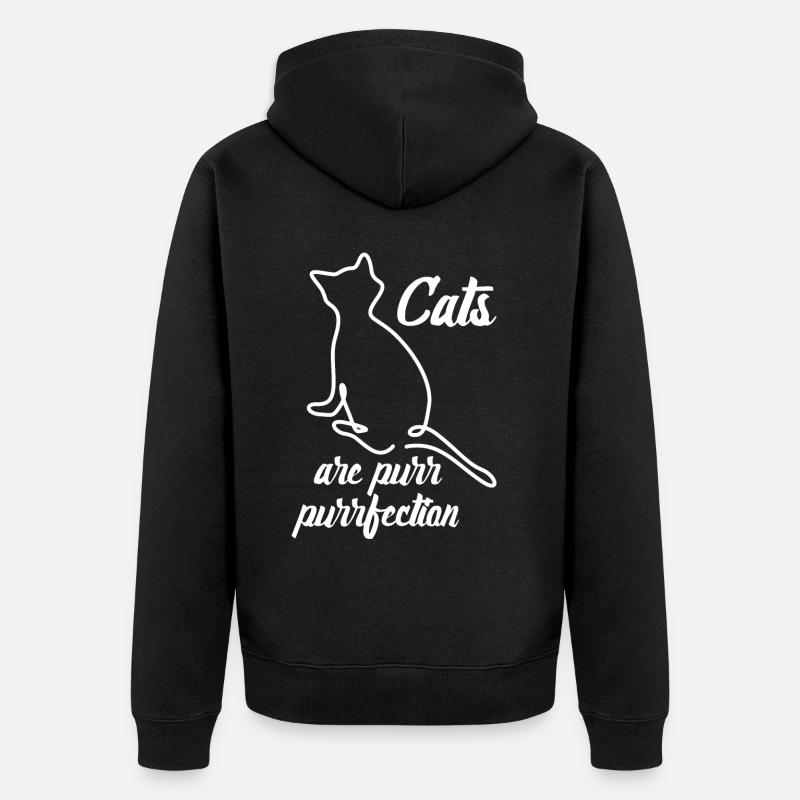 Blague de chat - Veste à capuche bio Premium Unisexe - noir