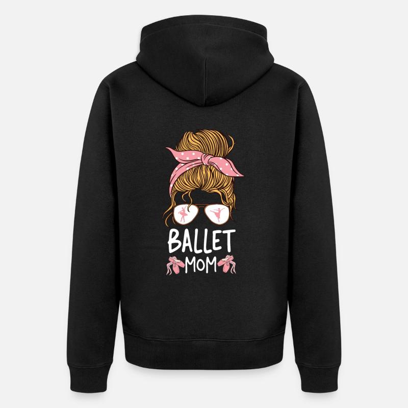 Ballet Danseuse Danse Ballerine - Veste à capuche bio Premium Unisexe - noir