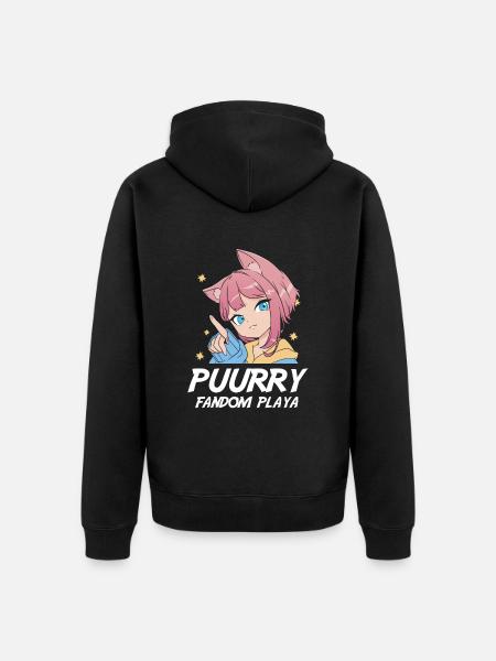 Furry Fandom Fursuits Fursuits Félin - Veste à capuche bio Premium Unisexe - noir