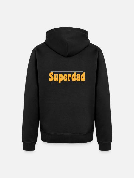 Superpapa - Veste à capuche bio Premium Unisexe - noir