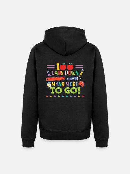 Plus que 100 jours - Veste à capuche bio Premium Unisexe - noir