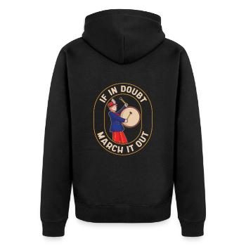 Fanfahrzug Spielmannszug Lustig - Veste à capuche bio Premium Unisexe - noir - Dos - Nico (187cm)