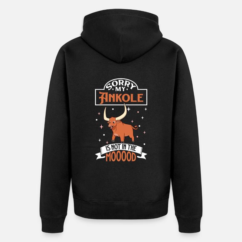 Pas d’humeur - Ankole - Veste à capuche bio Premium Unisexe - noir