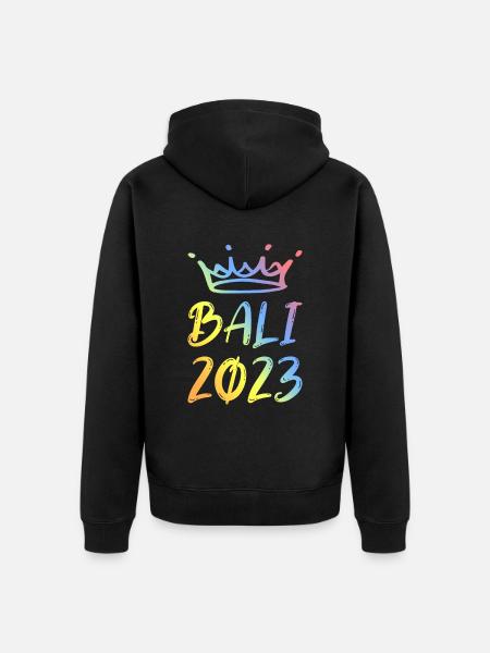 Bali 2023 - Unisex Premium Organic Zip Hoodie - black