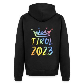 Tyrol 2023 - Veste à capuche bio Premium Unisexe - noir - Dos - Nico (187cm)