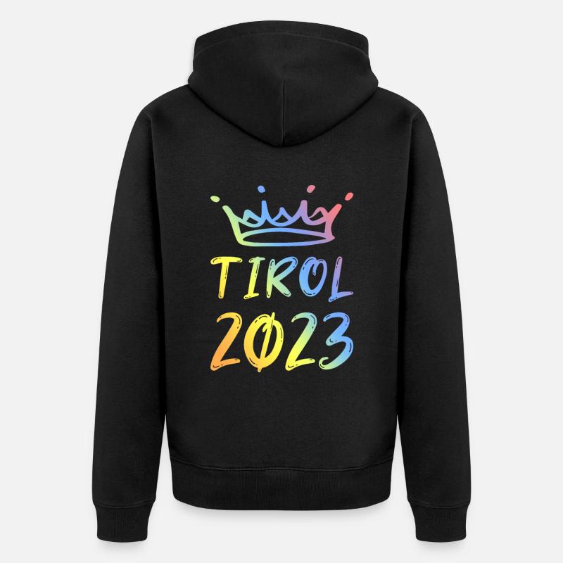 Tyrol 2023 - Veste à capuche bio Premium Unisexe - noir