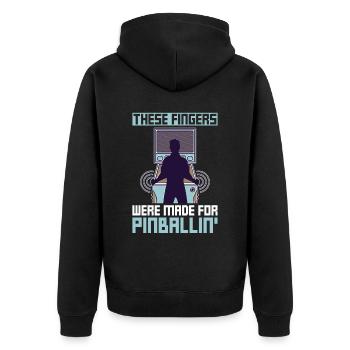 Flipper-arcade-spieldesign Für - Veste à capuche bio Premium Unisexe - noir - Dos - Nico (187cm)