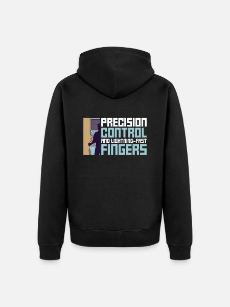 Flipper-design Für Flipper-automaten-spieler - Unisex Premium Organic Zip Hoodie - black