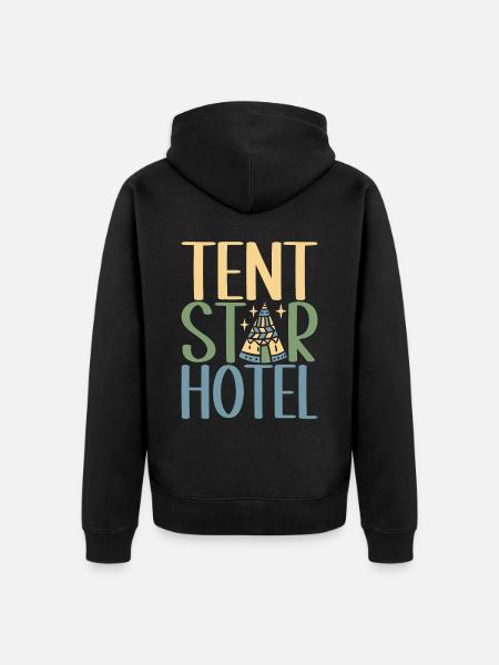 Glamping Glamper - Unisex Premium Bio Zip Hoodie - Schwarz