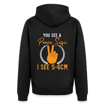 Midwifery Profession Newborn Childbirth Midwife - Unisex Premium Organic Zip Hoodie - black - Back - Nico (187cm)