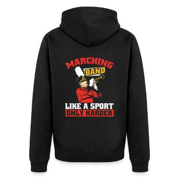 Fanfahrzug Spielmannszug Lustig - Veste à capuche bio Premium Unisexe - noir - Dos - Nico (187cm)