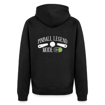 Flipper-spieler-design Für - Unisex Premium Organic Zip Hoodie - black - Back - Nico (187cm)