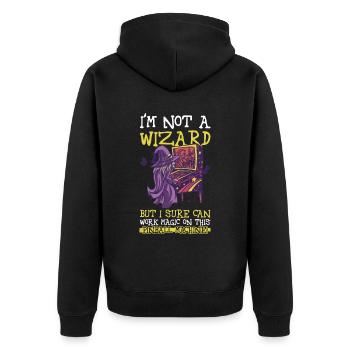Retro-flipper-spiel-design Für Flipperspieler Und - Veste à capuche bio Premium Unisexe - noir - Dos - Nico (187cm)