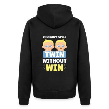 Gemini Sarcastic Humor Gemini Funny - Unisex Premium Organic Zip Hoodie - black - Back - Nico (187cm)