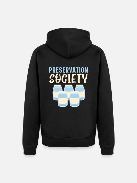 Conservation Society Conservation of Life - Unisex Premium Organic Zip Hoodie - black