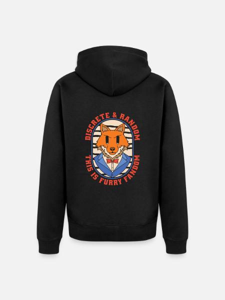 Furry Fandom Fursuits Funny - Unisex Premium Organic Zip Hoodie - black