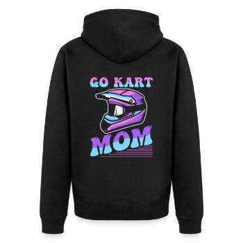 Go Kart Karting Kart Driver Mom Go Kart Mom - Veste à capuche bio Premium Unisexe - noir - Dos - Nico (187cm)