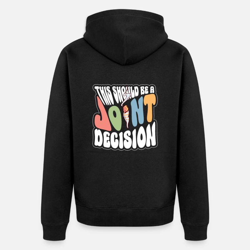 Décision conjointe - Costume hippie - Veste à capuche bio Premium Unisexe - noir