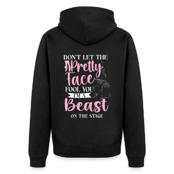 Ballet Danseuse Danse Ballerine - Veste à capuche bio Premium Unisexe - noir - Dos - Nico (187cm)