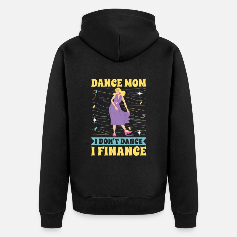 Maman Mère Mère Danse Mère - Veste à capuche bio Premium Unisexe - noir