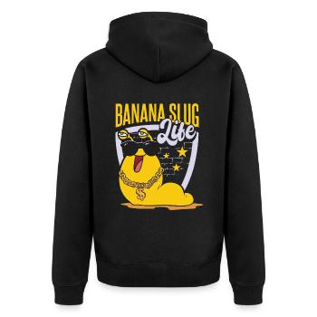 Vie de limace de banane - Veste à capuche bio Premium Unisexe - noir - Dos - Nico (187cm)