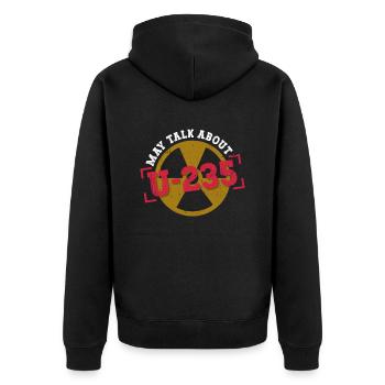 Kernkraftwerk Und Kerntechnik - Unisex Premium Bio Zip Hoodie - Schwarz - Hinten - Nico (187cm)